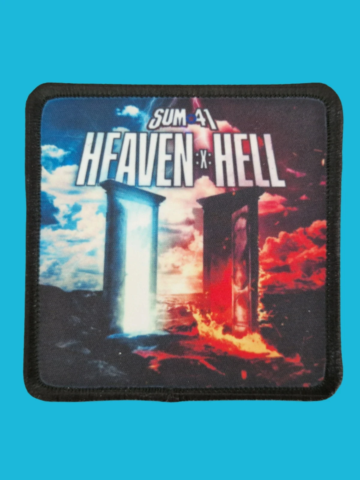 Patch Sum 41 - Heaven :x: Hell - Imprimé - Carré de 7,5 x 7,5 centimètres